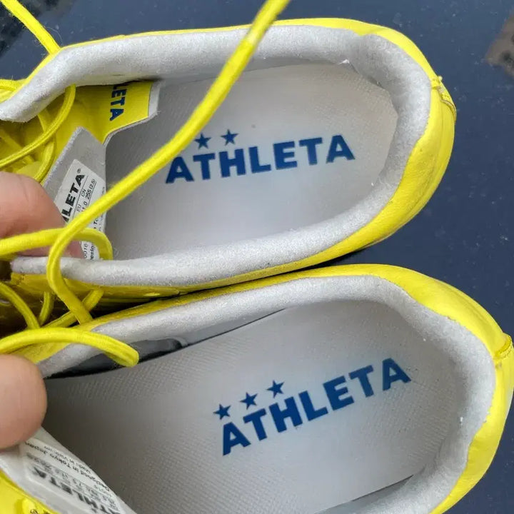 [BUNJANG] Asletah T7 Yellow Soccer Cleats Size 255 / 아슬레타 t7 옐로우 255