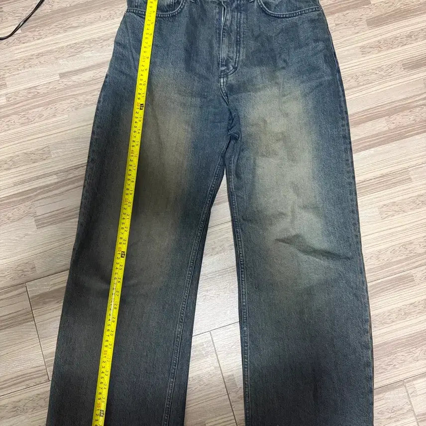 [BUNJANG] Bellier True Wide Vintage Indigo XS Short Version Jeans / 벨리에 트루와이드 빈티지 인디고 xs 숏버전