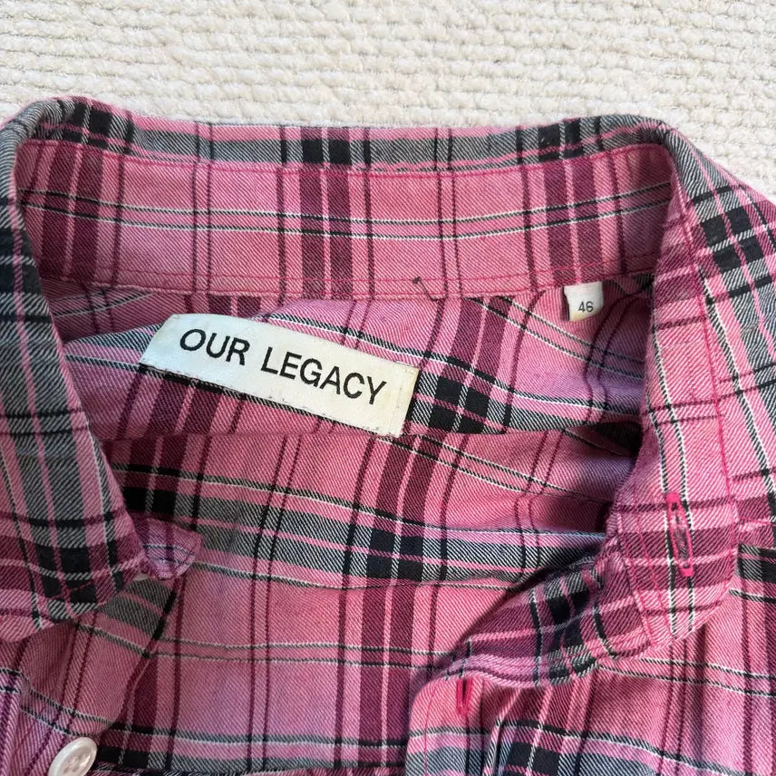 [BUNJANG] Our Legacy Borrowed Shirt Pink 46 / (급처) 아워레가시 버로우드 셔츠 핑크 46