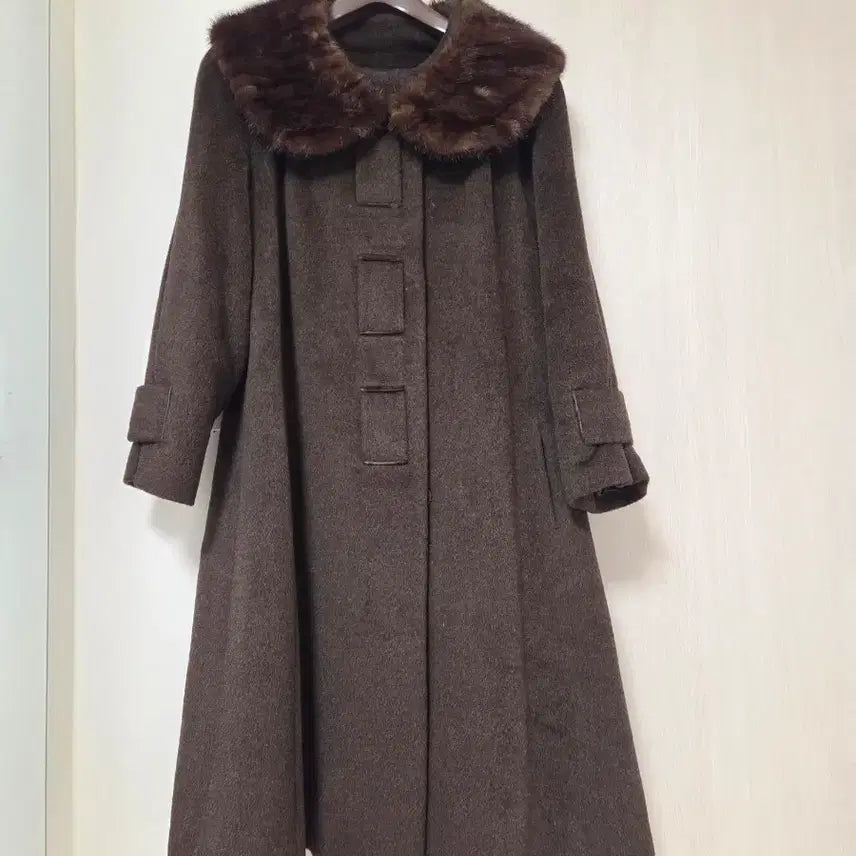 [BUNJANG] Son Jung Wan Mink Fur Coat / 손정완 밍크카라롱코트
