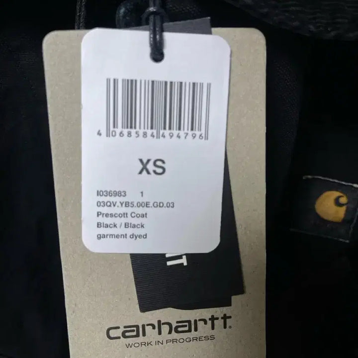 [BUNJANG] Carhartt WIP Prescott Coat Black XS / 칼하트 윕 프레스콧 코트 / 블랙 새상품 / xs