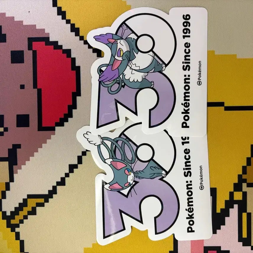 [BUNJANG] Pokemon 30th Anniversary Nyaongma &amp; Monnyangi Stickers / 포켓몬30주년 스티커 냐옹마, 몬냥이
