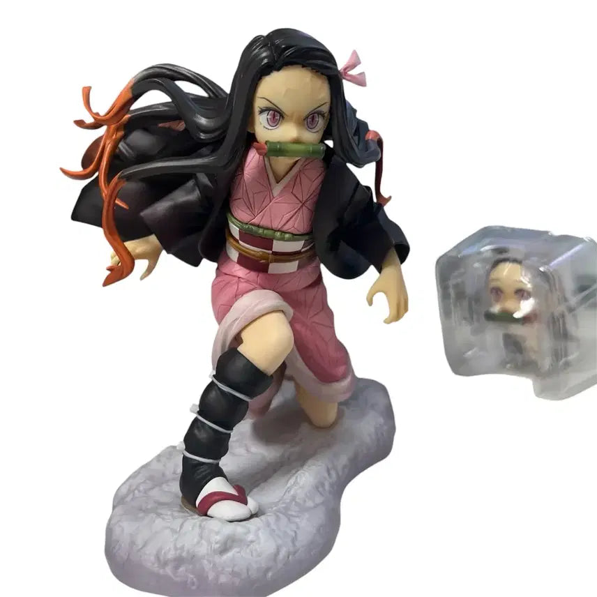 [BUNJANG] Kotobukiya Tanjiro &amp; Nezuko Figure Set with Bonus Unsealed Heads / 특전 O) 코토부키야 탄지로 &amp; 코토부키야 네즈코 피규어 세트