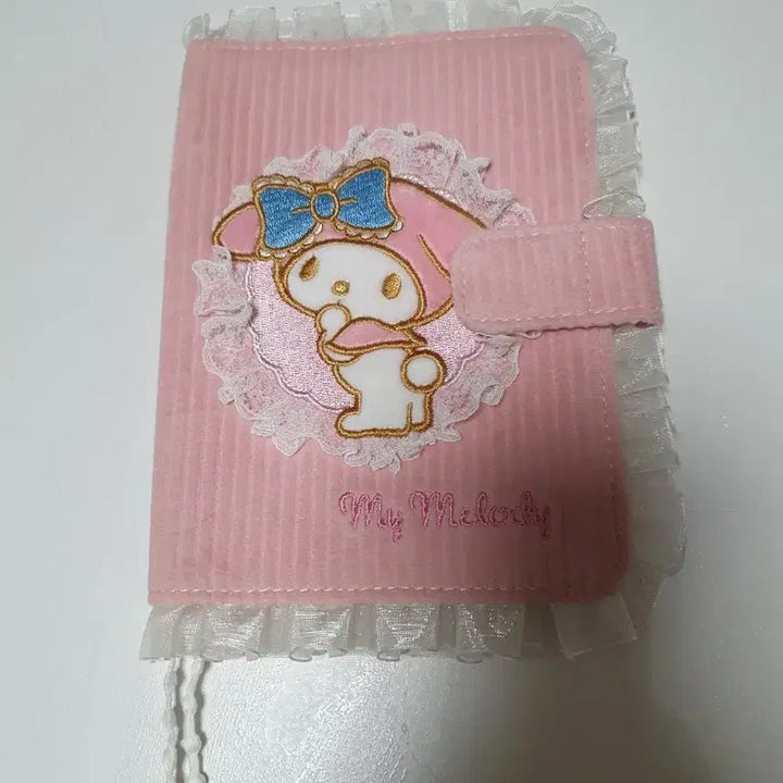 [BUNJANG] My Melody Corduroy Diary Cover with Lace / 마이멜로디 다이어리 커버