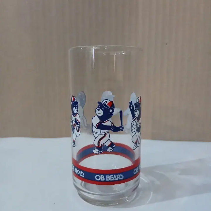 [BUNJANG] OB Bears Retro Vintage Glass Cup / OB 베어스 오비베어스 유리컵 잔 레트로 빈티지 컵