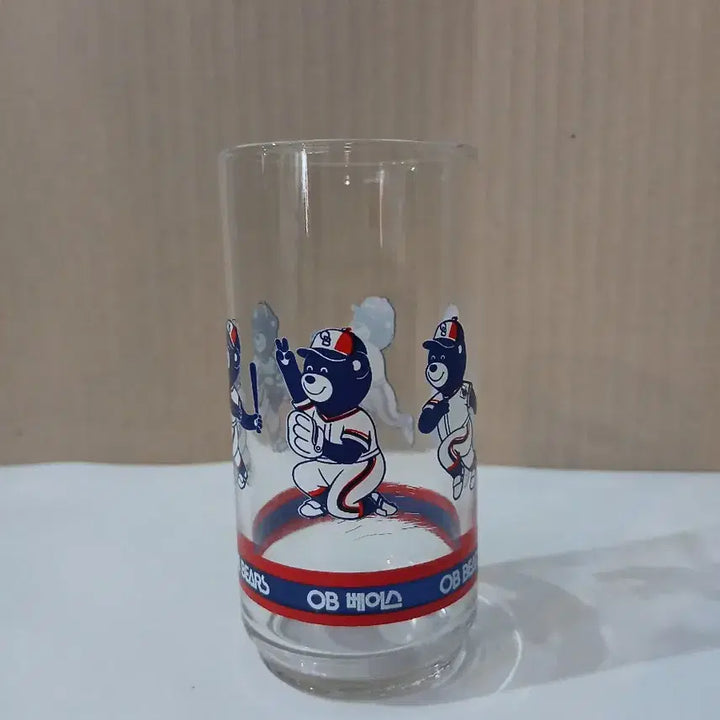 [BUNJANG] OB Bears Retro Vintage Glass Cup / OB 베어스 오비베어스 유리컵 잔 레트로 빈티지 컵