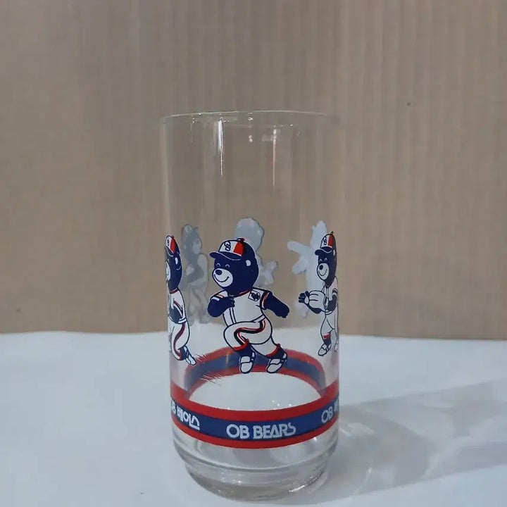 [BUNJANG] OB Bears Retro Vintage Glass Cup / OB 베어스 오비베어스 유리컵 잔 레트로 빈티지 컵