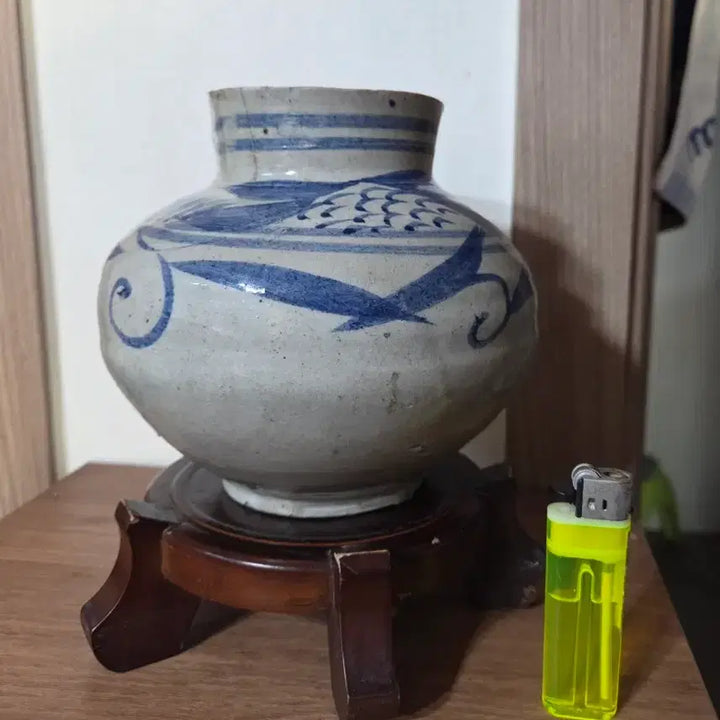 [BUNJANG] North Korean Haeju White Porcelain Earthenware Vase / 북한 해주 백자  도자기(골동품)