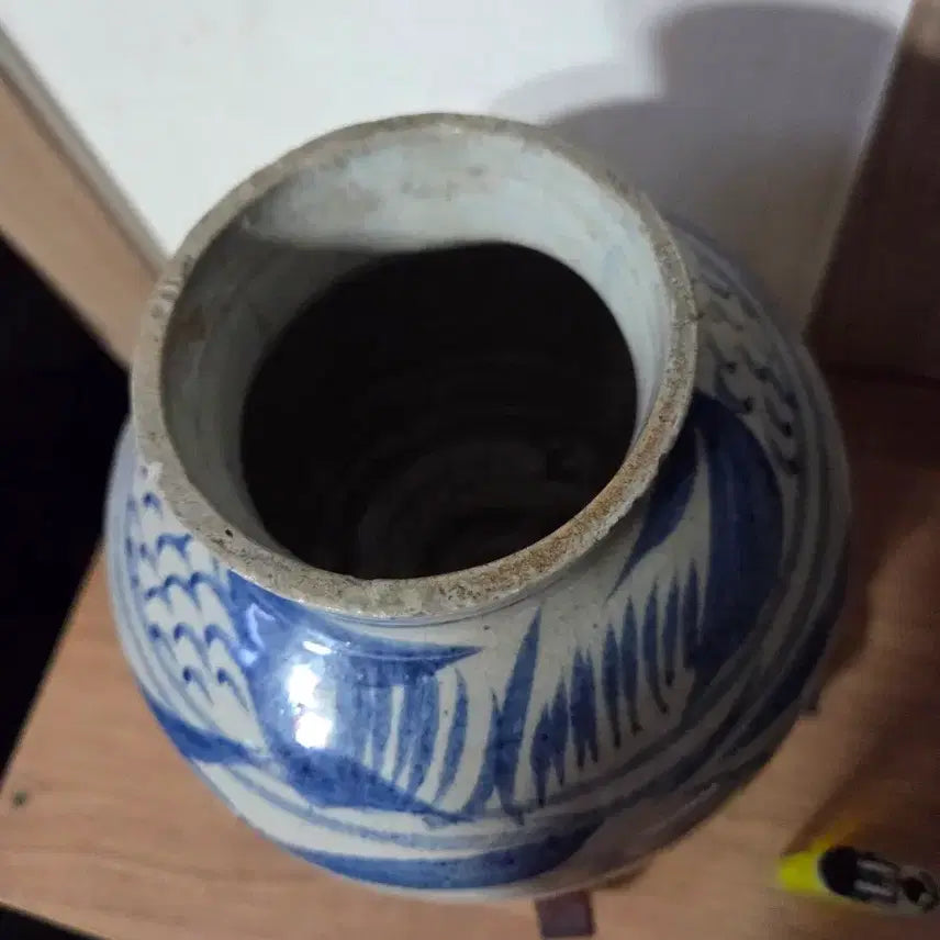 [BUNJANG] North Korean Haeju White Porcelain Earthenware Vase / 북한 해주 백자  도자기(골동품)