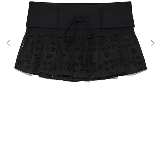 [BUNJANG] Glowny Naomi Belt Mini Skirt Black / 글로니 나오미 벨트 미니 스커트 블랙