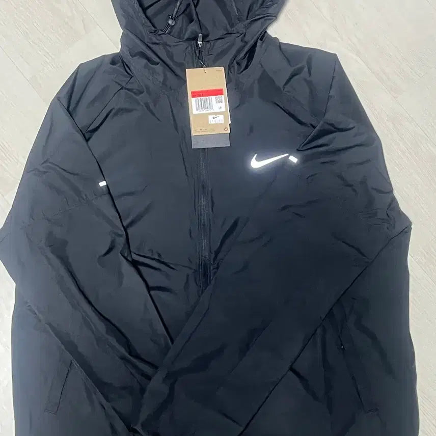 [BUNJANG] Nike Windbreaker Jacket Black White Logo Size L / 나이키 바람막이 L