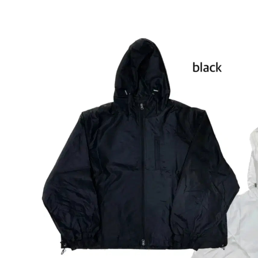 [BUNJANG] Moons Coated Windbreaker Black M / *빠른급처원함* 문즈 코팅 윈드브레이커 블랙 M