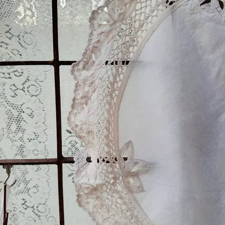 [BUNJANG] Vintage Button Lace Round Tablecloth / 빈티지 베튼 레이스 원형