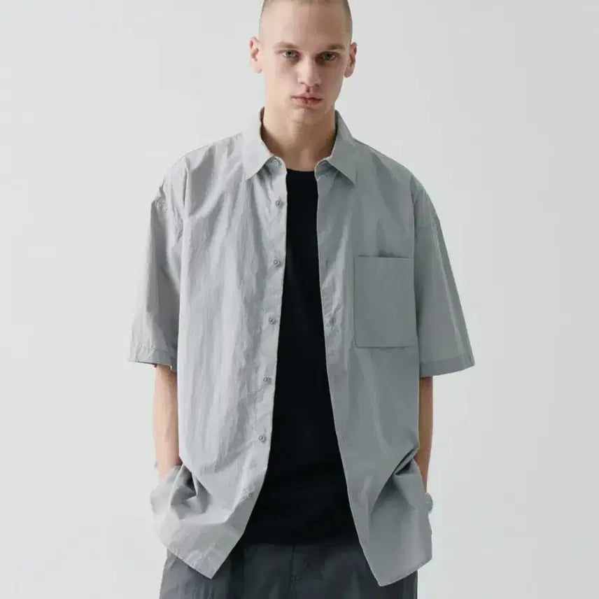 [BUNJANG] Musinsa Standard City Leisure CN Oversized Short Sleeve Shirt / [새상품] 무탠다드 시티 레저 CN 오버사이즈 반소매 셔츠