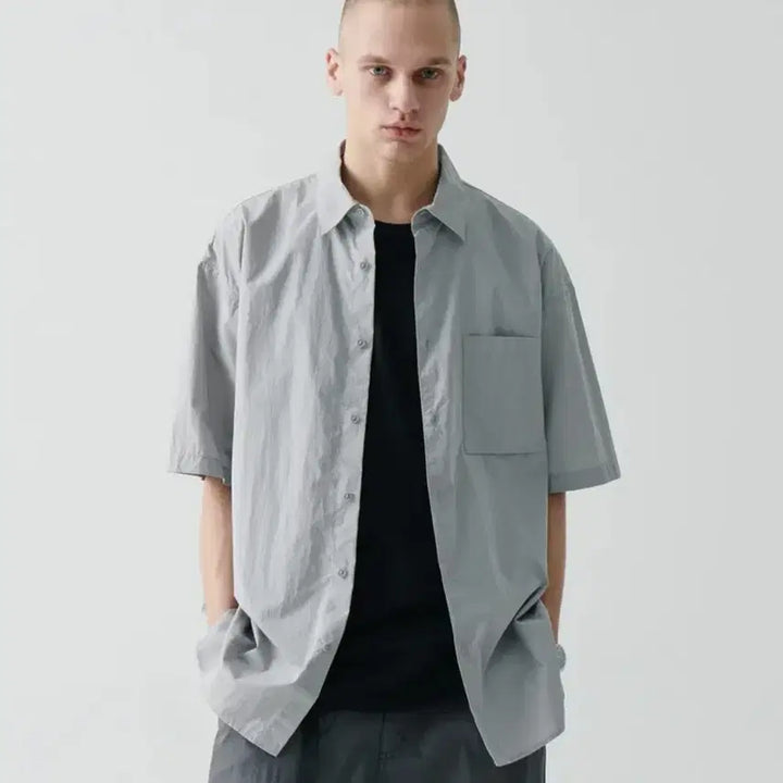 [BUNJANG] Musinsa Standard City Leisure CN Oversized Short Sleeve Shirt / [새상품] 무탠다드 시티 레저 CN 오버사이즈 반소매 셔츠