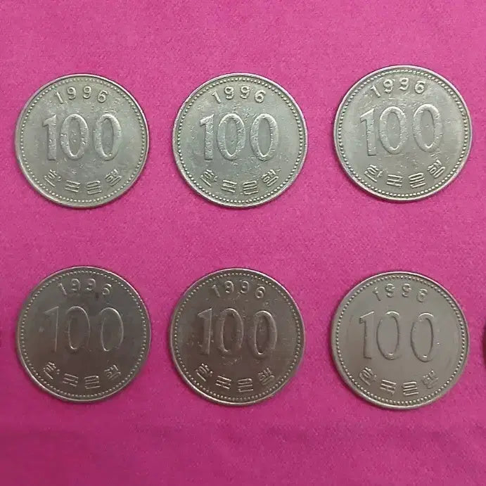 [BUNJANG] 1996 100 Won Coins (10 pcs) / 1996년 100원 동전 10개