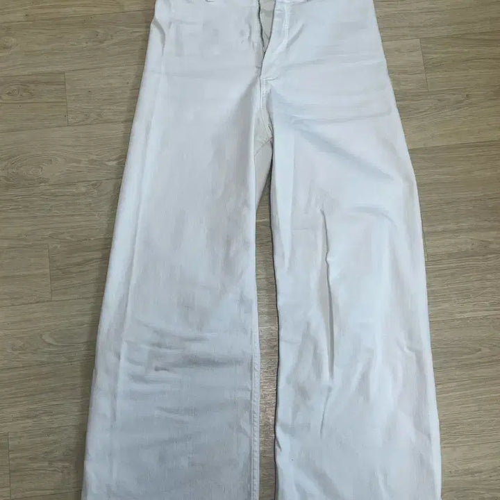 [BUNJANG] ZARA White Wide Straight Pants / 자라 화이트 팬츠 38