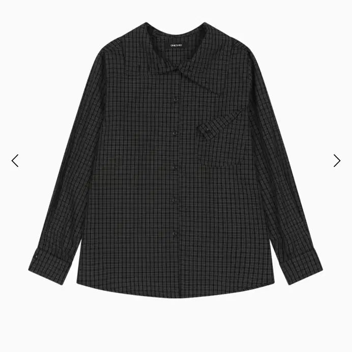 [BUNJANG] OHESHIO Layered Collar Shirt Charcoal / OHESHIO LAYERED COLLAR SHIRT, CHARCOAL