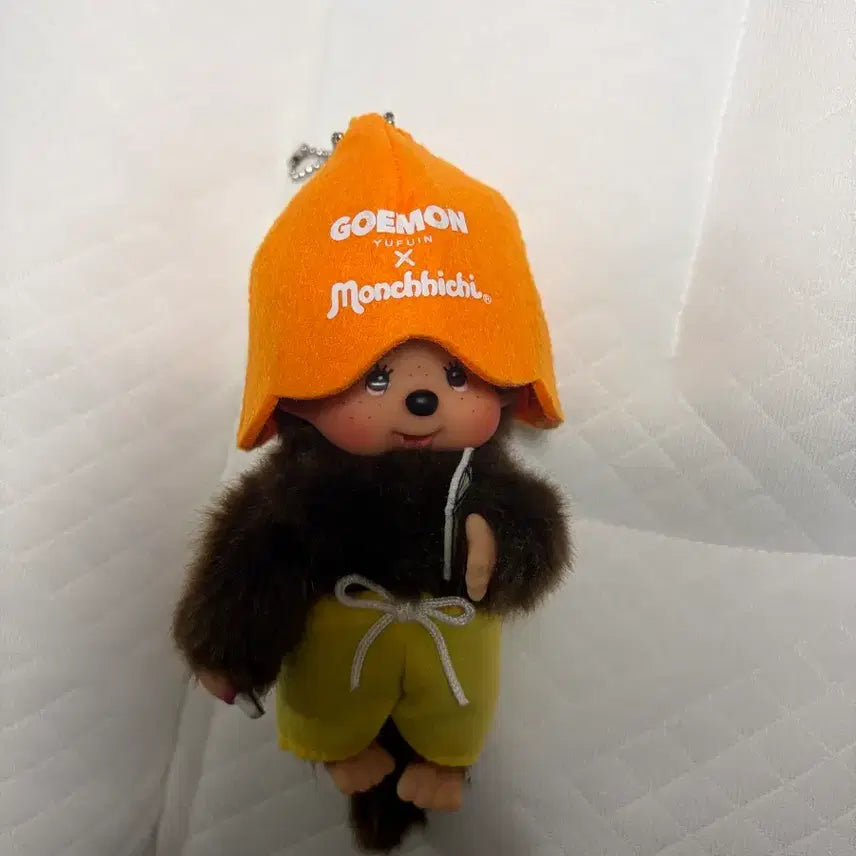 [BUNJANG] Yufuin Goemon Collaboration Monchhichi Doll Keychain / 유후인 몬치치