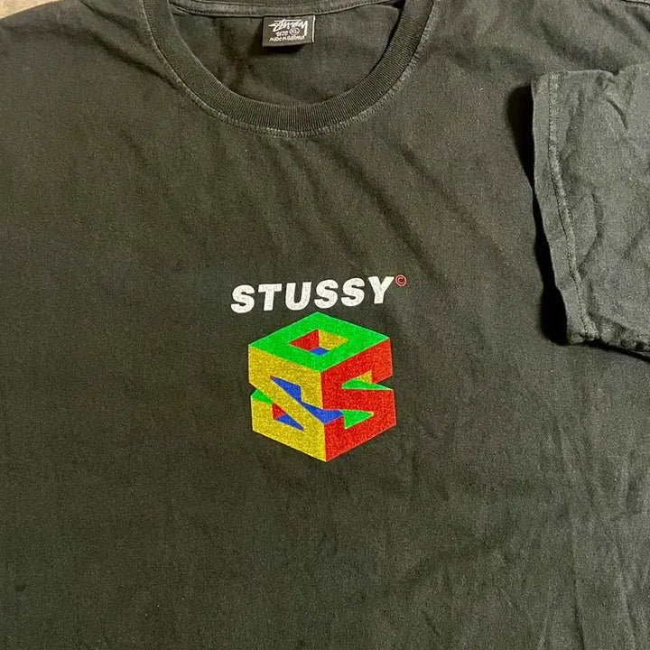 [BUNJANG] Stussy Nintendo Parody Short Sleeve T-Shirt Black XL / [급처] XL스투시 반팔 티 블랙 닌텐도패러디