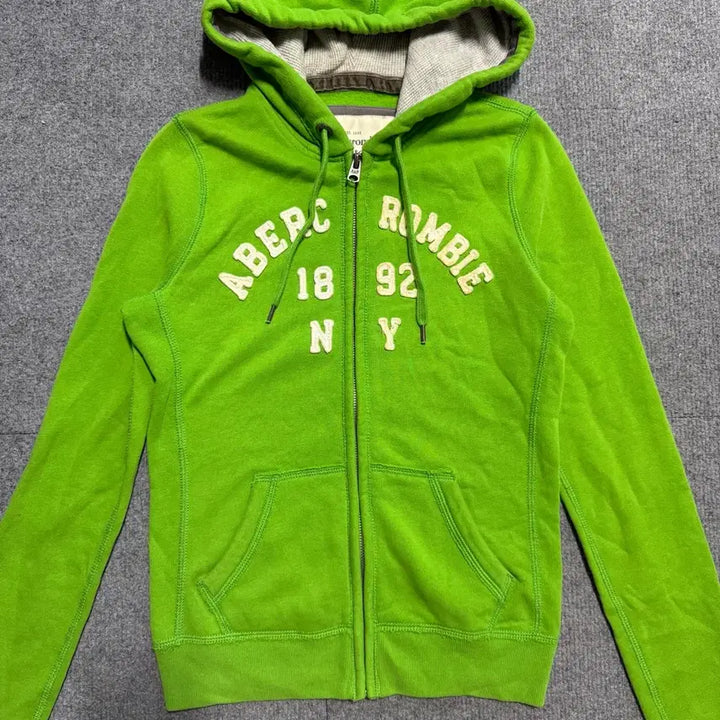 [BUNJANG] Abercrombie Green Hoodie Zip-up S / 유일매물 아베크롬비 그린색 후드집업 S