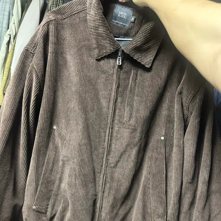 [BUNJANG] Dimitri Black Corduroy Harrington Jacket XL / 디미트리블랙 코듀로이 자켓 xl