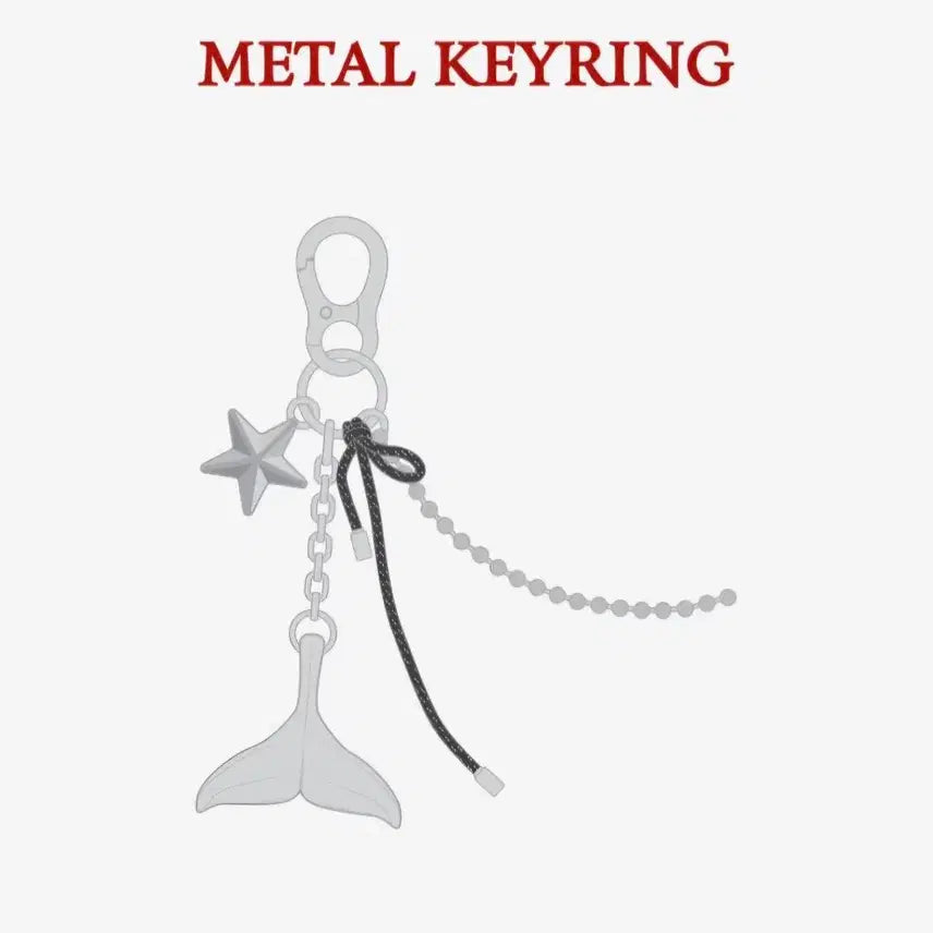 [BUNJANG] NMIXX Fe304 Whale Tail Keyring / 엔믹스 Fe304 고래꼬리 키링