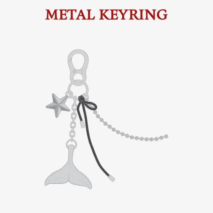 [BUNJANG] NMIXX Fe304 Whale Tail Keyring / 엔믹스 Fe304 고래꼬리 키링