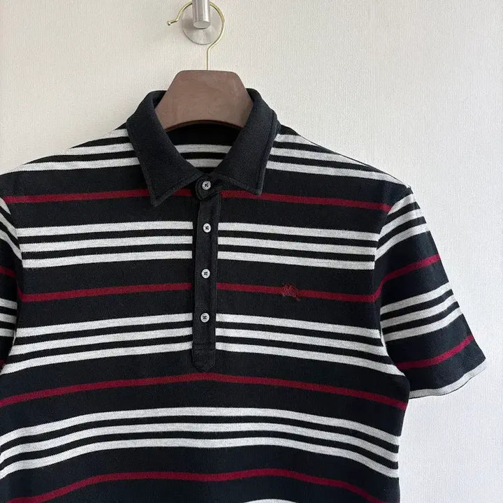 [BUNJANG] Burberry Black Grey Short Sleeve Polo Shirt / 버버리 블랙그레이 반팔 카라티