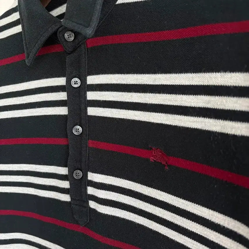 [BUNJANG] Burberry Black Grey Short Sleeve Polo Shirt / 버버리 블랙그레이 반팔 카라티