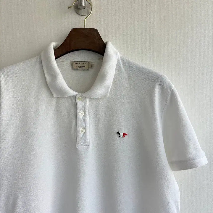 [BUNJANG] Maison Kitsuné White Polo Shirt / 메종키츠네 화이트 카라티