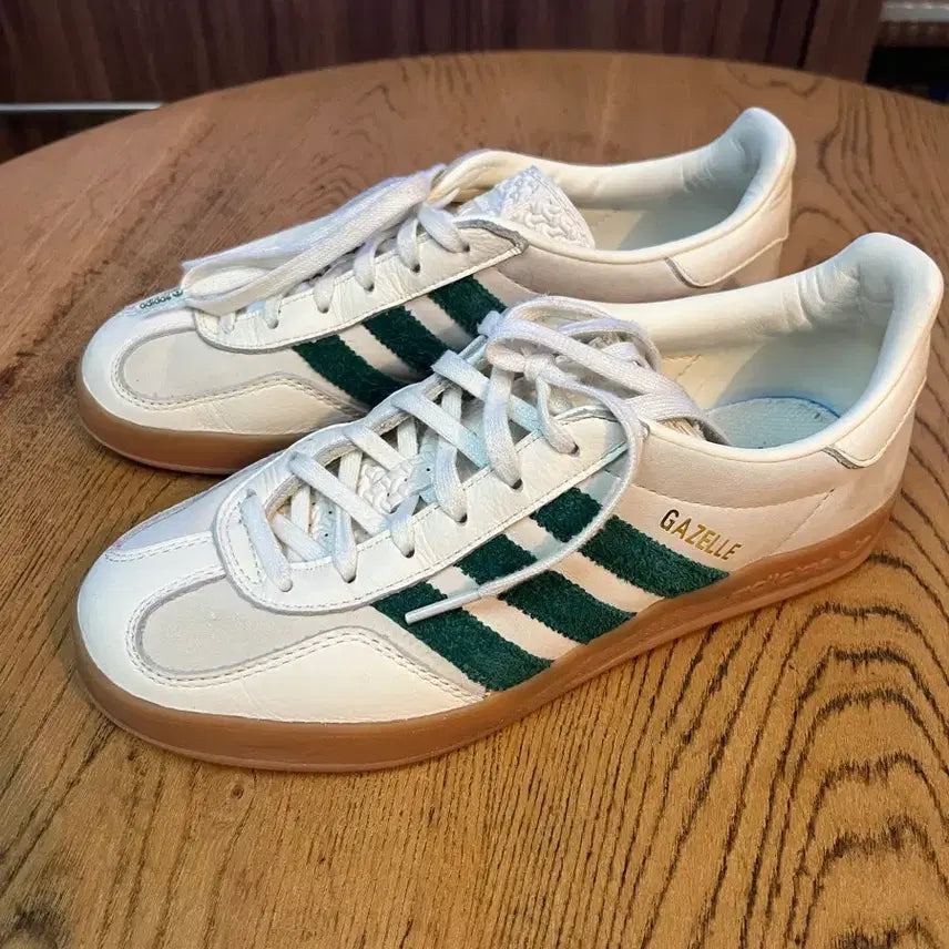 [BUNJANG] Adidas x Emi Gazelle Indoor Off White Dark Green / 아디다스 x 에미 가젤 인도어 오프 화이트 다크 그린