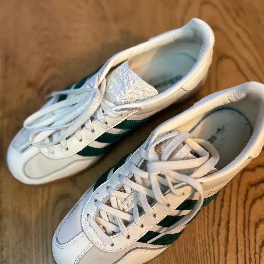 [BUNJANG] Adidas x Emi Gazelle Indoor Off White Dark Green / 아디다스 x 에미 가젤 인도어 오프 화이트 다크 그린