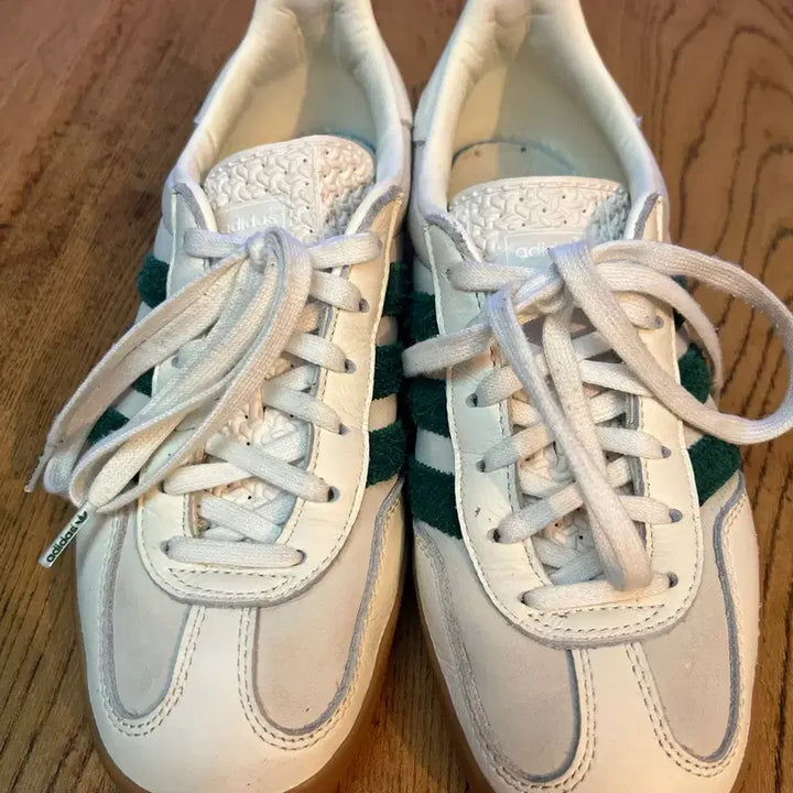 [BUNJANG] Adidas x Emi Gazelle Indoor Off White Dark Green / 아디다스 x 에미 가젤 인도어 오프 화이트 다크 그린