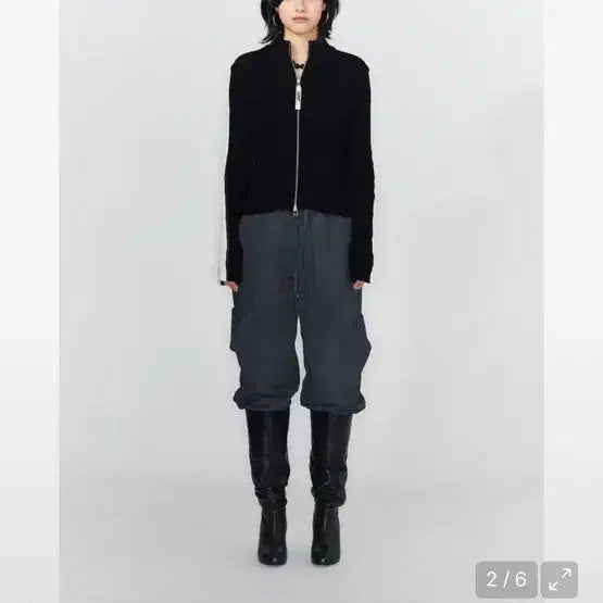 [BUNJANG] DAINIT High Neck Line Cardigan / 다이닛 하이 넥 라인 가디건