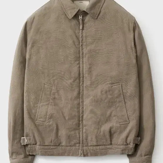 [BUNJANG] Pottery Cotton Linen Swing Top Blouson Jacket (Khaki) / 포터리 코튼 린넨 스윙탑 블루종(카키)