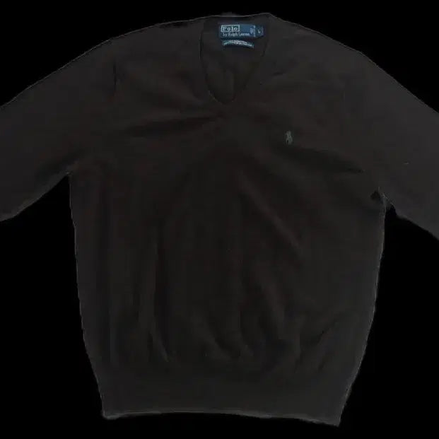 [BUNJANG] Polo Ralph Lauren Merino Wool V-Neck Knit - Dark Brown / 폴로 메리노울니트