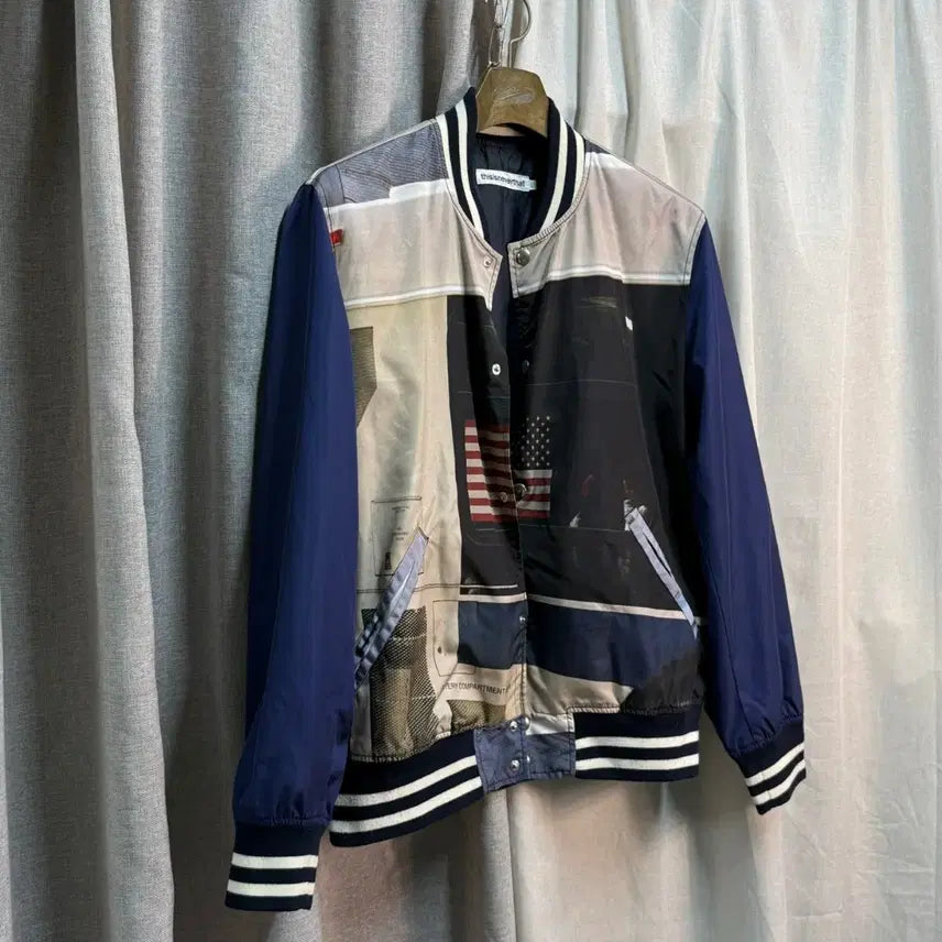 [BUNJANG] Thisisneverthat American Flag Varsity Stadium Jacket (L) / [L] 디스이즈네버댓 성조기 바시티 스타디움 자켓