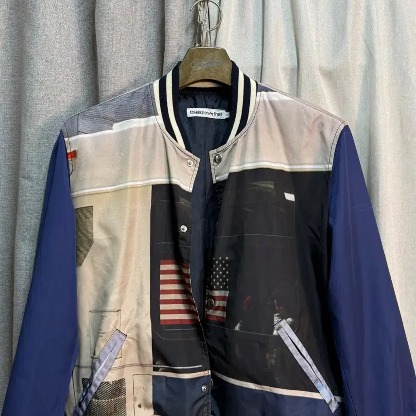 [BUNJANG] Thisisneverthat American Flag Varsity Stadium Jacket (L) / [L] 디스이즈네버댓 성조기 바시티 스타디움 자켓