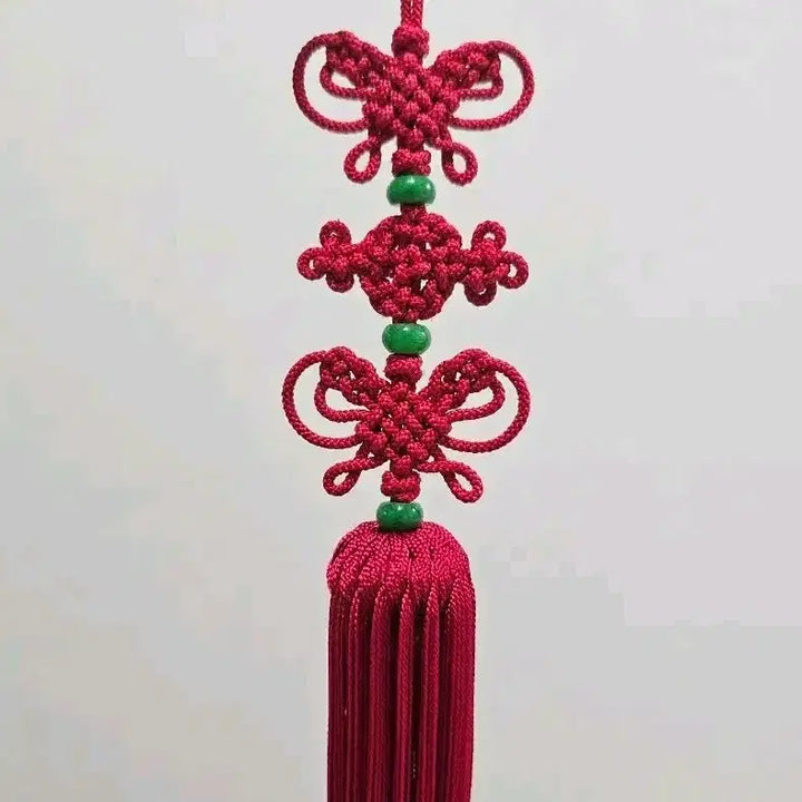 [BUNJANG] Handmade Red Butterfly Knot Norigae / (직접 제작)빨간 나비매듭 노리개