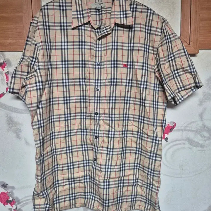 [BUNJANG] Burberry Check Short Sleeve Shirt / 버버리 체크 반팔 셔츠