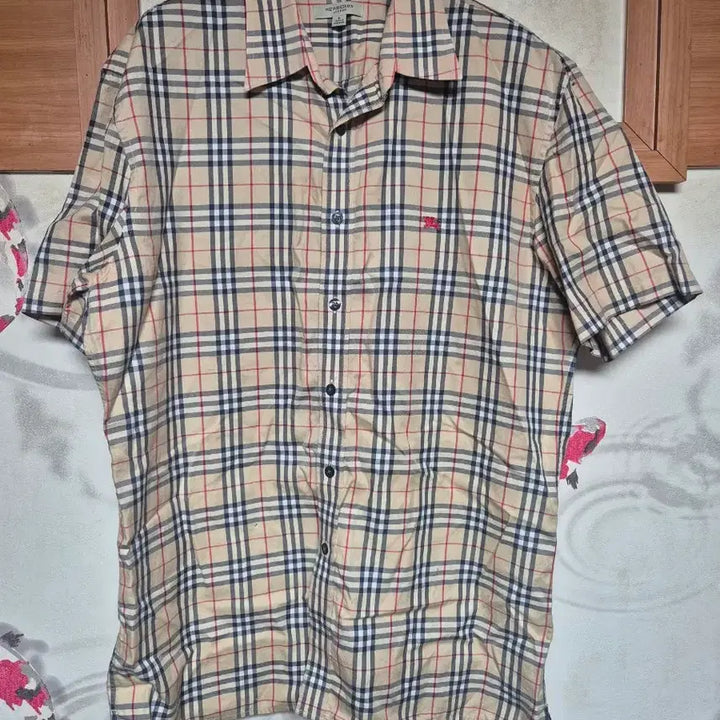 [BUNJANG] Burberry Check Short Sleeve Shirt / 버버리 체크 반팔 셔츠