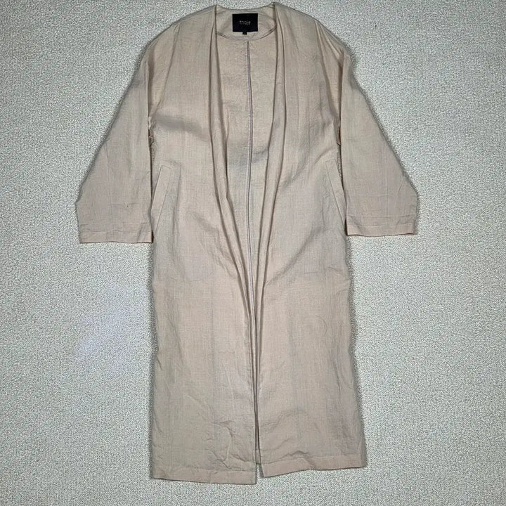 [BUNJANG] Maje Linen Long Open Cardigan Coat / [마쥬] 린넨 롱 오픈 가디건 코트 | A00199
