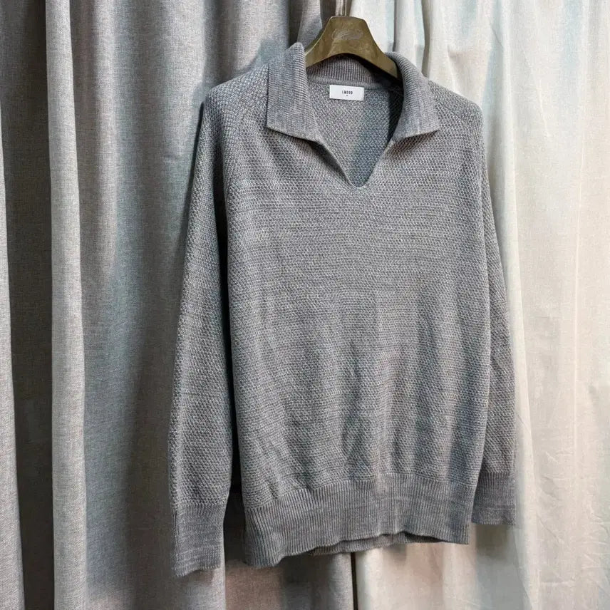 [BUNJANG] Elmood V-Neck Collar Summer Knit (L) / [L] 엘무드 LMOOD 브이넥 카라 여름 니트