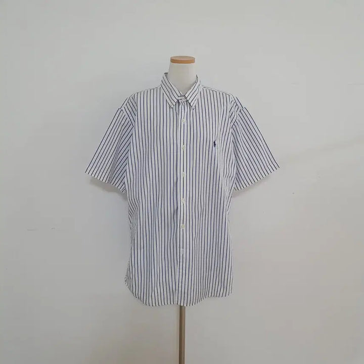[BUNJANG] Polo Ralph Lauren Striped Short Sleeve Shirt / No.26050404 폴로 랄프로렌 스트라이프 반팔 셔츠