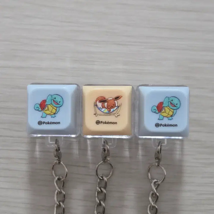 [BUNJANG] Bring Green Pokémon Squirtle Eevee Keycap Keyring / 브링그린 포켓몬 꼬부기 이브이 키캡 키링 올리브영