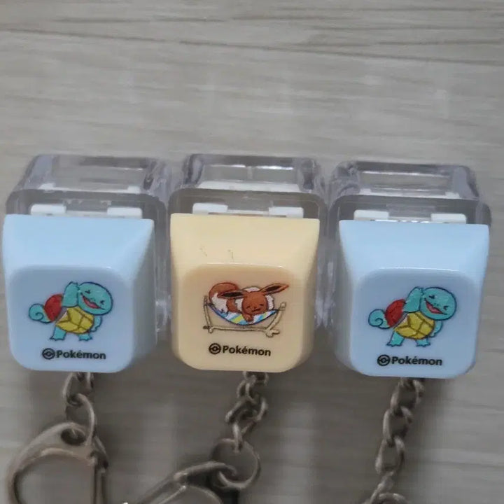 [BUNJANG] Bring Green Pokémon Squirtle Eevee Keycap Keyring / 브링그린 포켓몬 꼬부기 이브이 키캡 키링 올리브영
