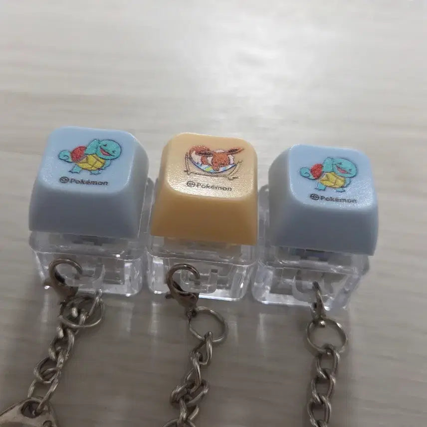 [BUNJANG] Bring Green Pokémon Squirtle Eevee Keycap Keyring / 브링그린 포켓몬 꼬부기 이브이 키캡 키링 올리브영