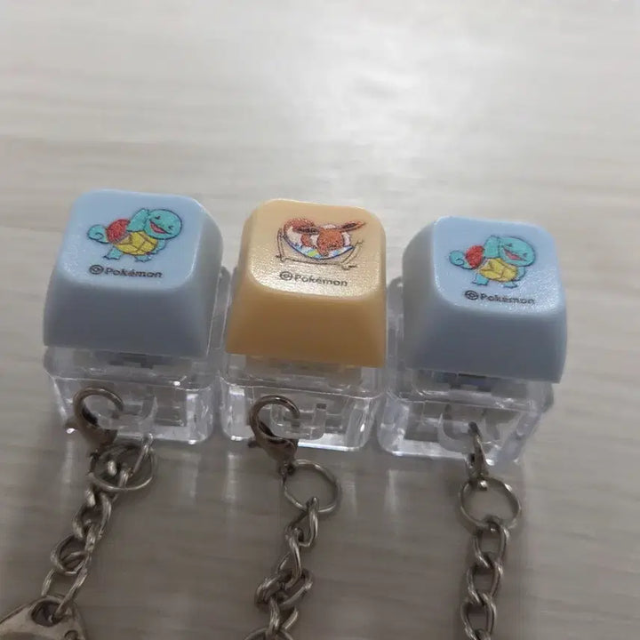 [BUNJANG] Bring Green Pokémon Squirtle Eevee Keycap Keyring / 브링그린 포켓몬 꼬부기 이브이 키캡 키링 올리브영