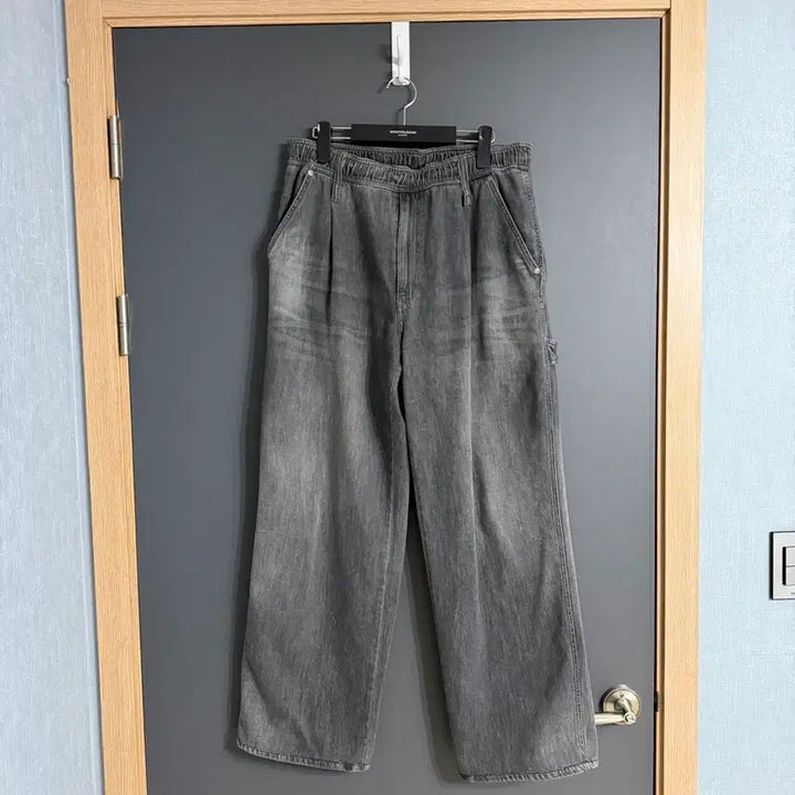 [BUNJANG] Wooyoungmi 26ss Black Lightweight Bending Denim Pants / 우영미 / 26ss 블랙 라이트웨이트 밴딩 데님 팬츠 / 86